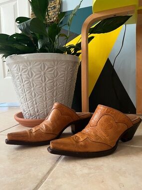 Leather Mules - Sonora by Double H - size 7b